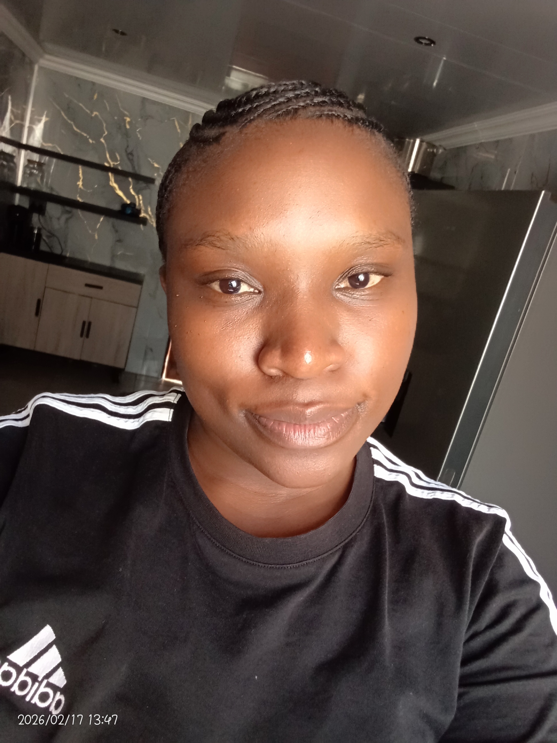 Selfie pictures captured inside the house with a little bit of a smile
