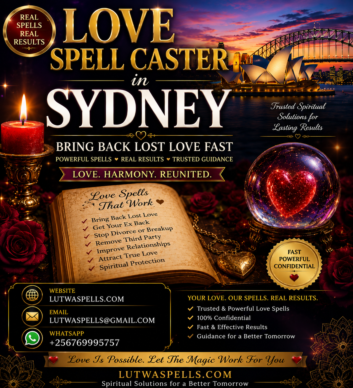 Love spell caster Sydney, Get your ex back Sydney, Rekindle love spells Sydney, Lost lover spells Sydney