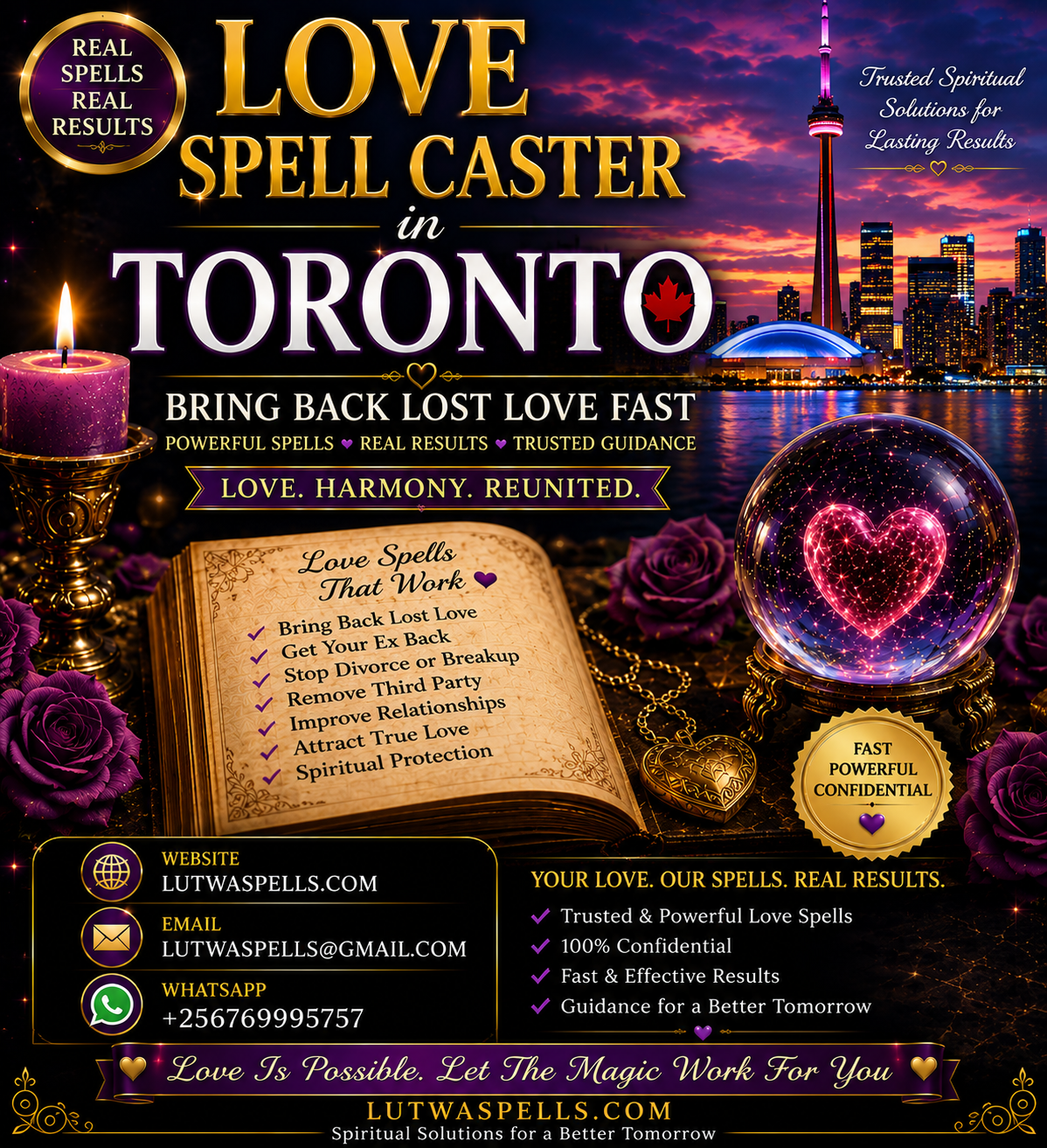 Love spell caster Toronto, Get your ex back Toronto, Rekindle love spells Toronto, Lost lover spells Toronto, True love spell