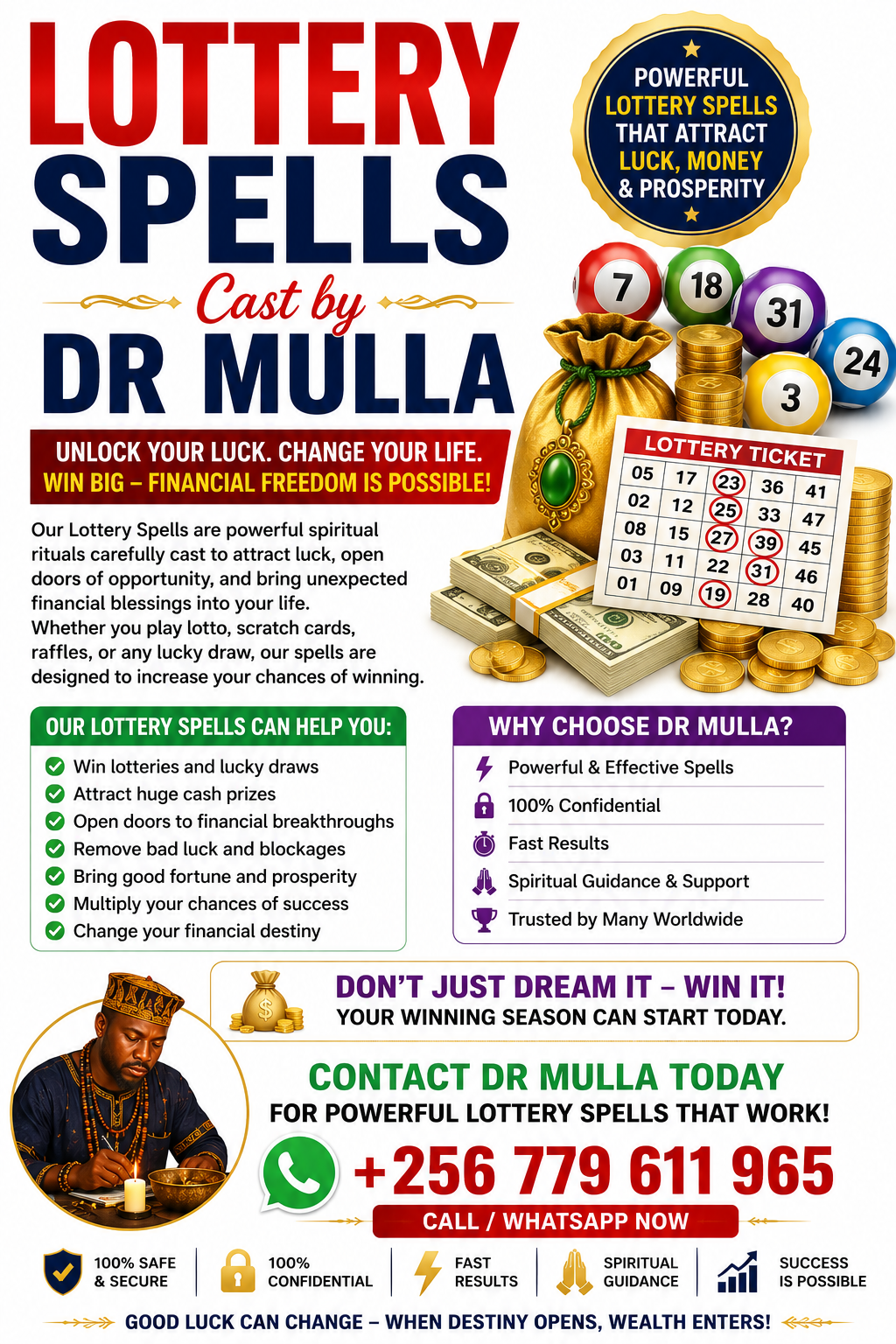 Want to Win the Lottery Tonight? Powerful Lottery Spells for Luck, Lucky Numbers & a Life-Changing Winning Opportunity