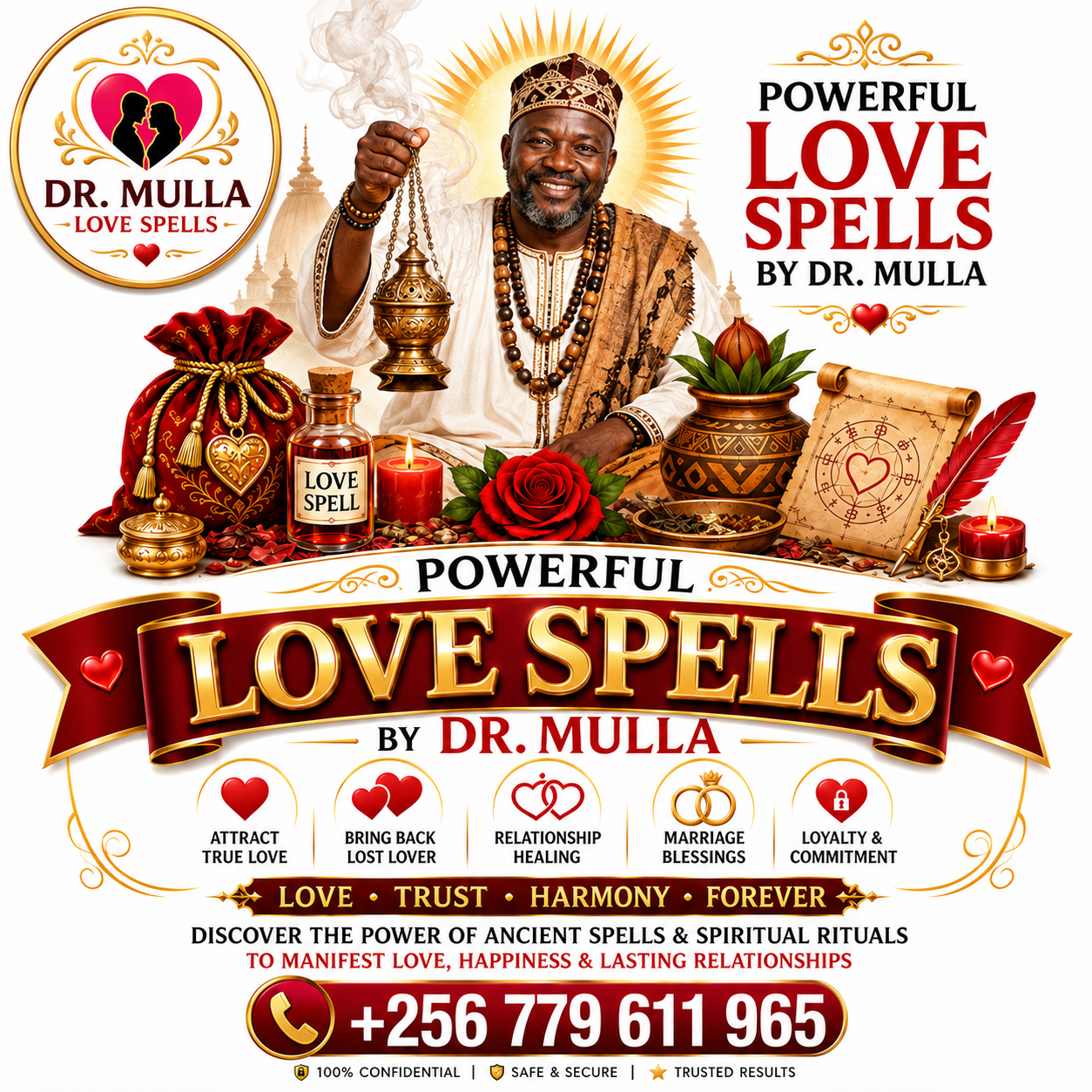 Powerful Love Spells by Dr. Mulla | Attract True Love, Bring Back Lost Lover, Remove Third Party Woman/Man, Stop Cheating